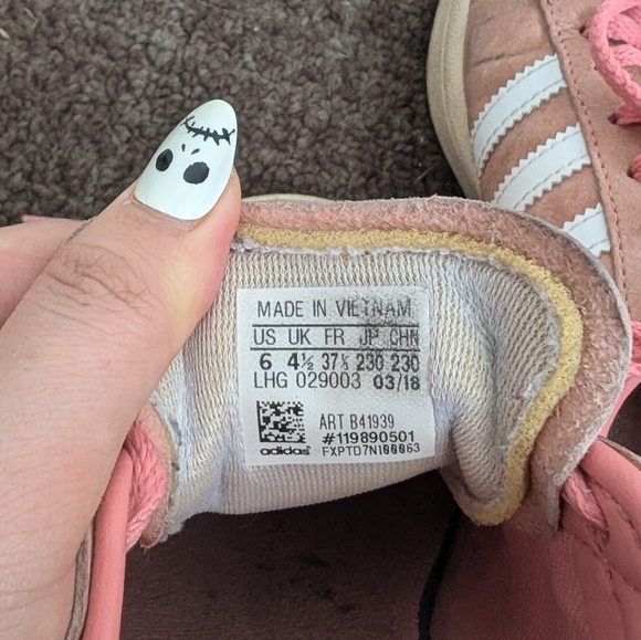 *free with purchase* Pink Adidas Campus Shoes - Picture 6 of 6